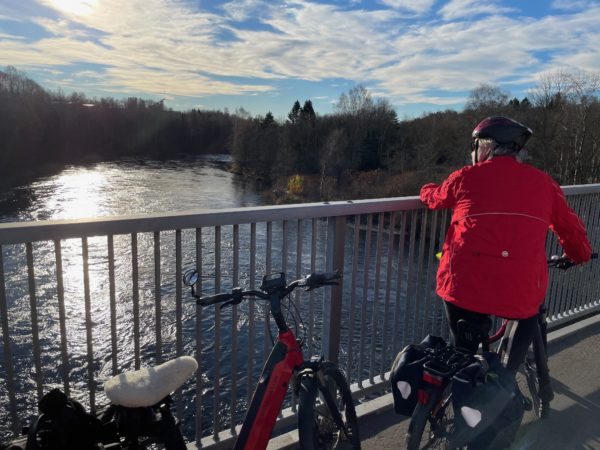 På sykkel langs Lågen i Vestfold